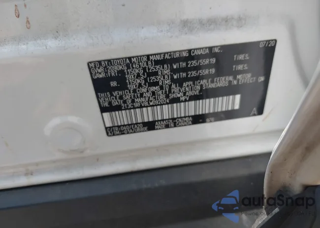 2T3C1RFV8LW092024: 42491104