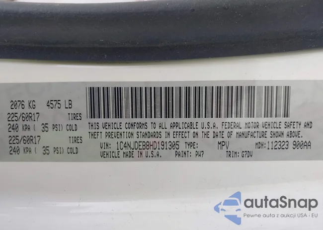 1C4NJDEB8HD191305: 42491190