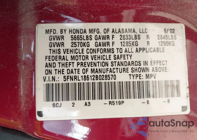 5FNRL18612B028570: 42491201