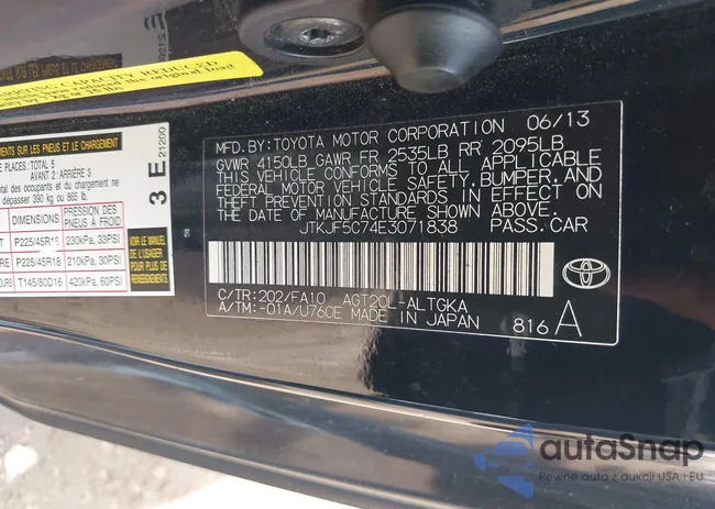 JTKJF5C74E3071838: 42490342