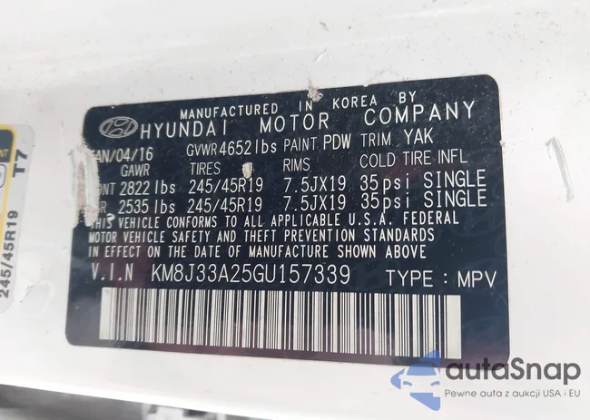 KM8J33A25GU157339: 42491695