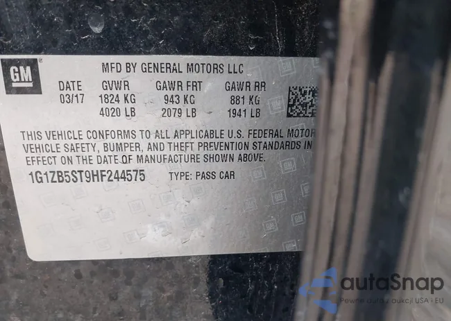 1G1ZB5ST9HF244575: 42491942