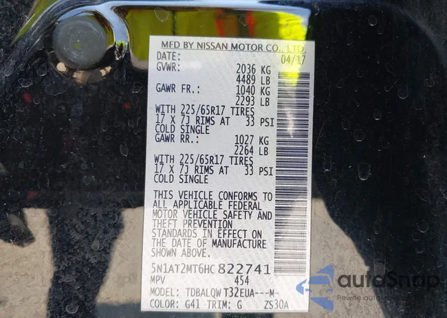 5N1AT2MT6HC822741: 42492047