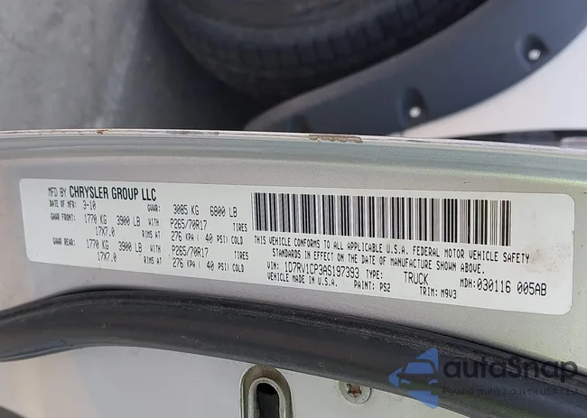 1D7RV1CP3AS197393: 42492099