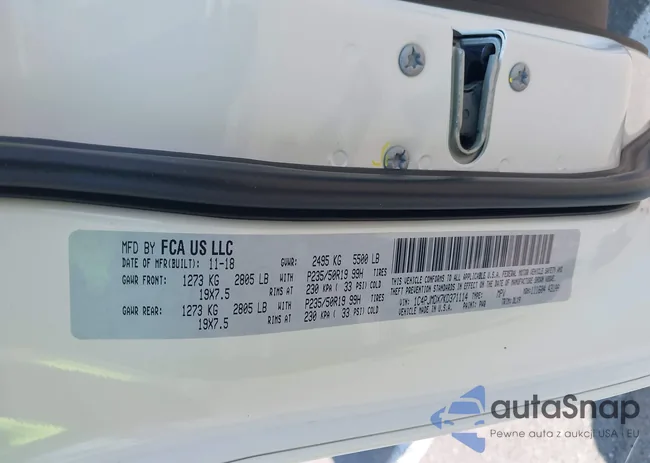 1C4PJMDX7KD371114: 42492116