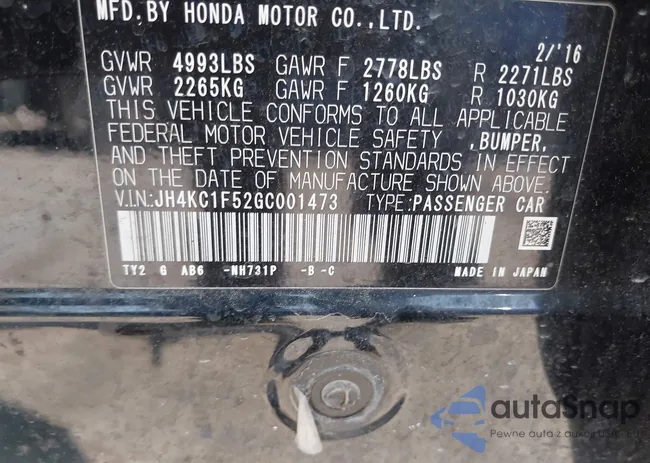 JH4KC1F52GC001473: 42492249