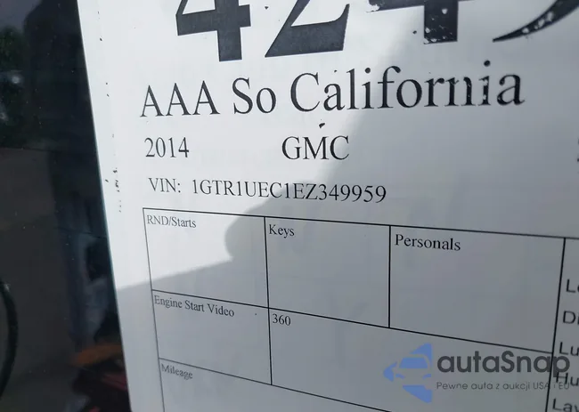 1GTR1UEC1EZ349959: 42491393