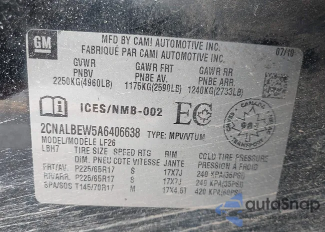 2CNALBEW5A6406638: 42491431