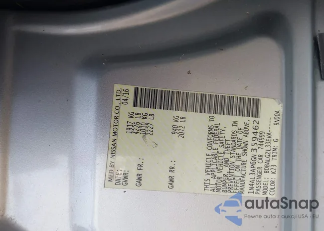 1N4AL3AP6GN359462: 42492763