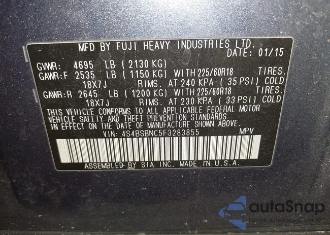 4S4BSBNC5F3283855: 42492775