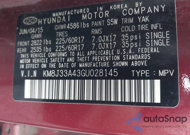 KM8J33A43GU028145: 42492896