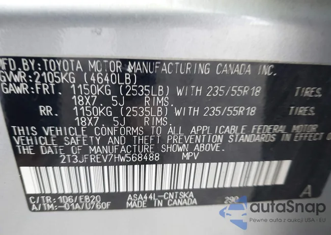 2T3JFREV7HW568488: 42492906