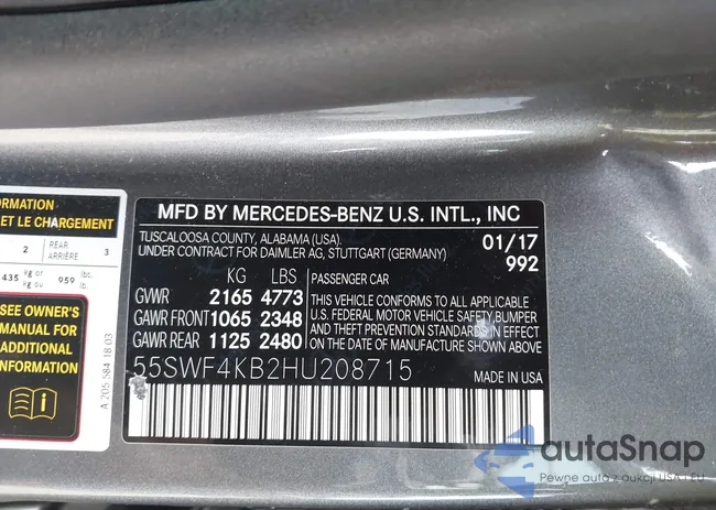 55SWF4KB2HU208715: 42492955