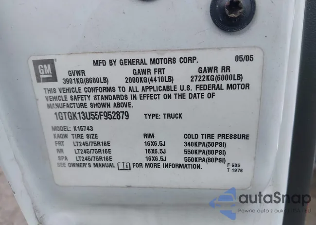 1GTGK13U55F952879: 42493035