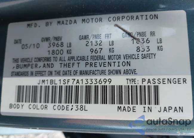 JM1BL1SF7A1333699: 42493093