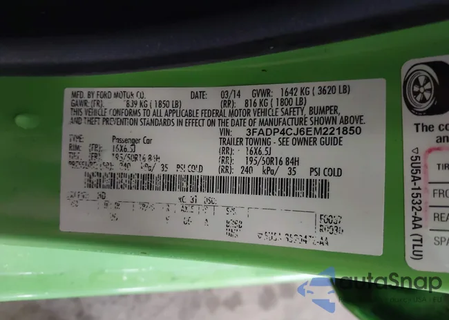 3FADP4CJ6EM221850: 42493152