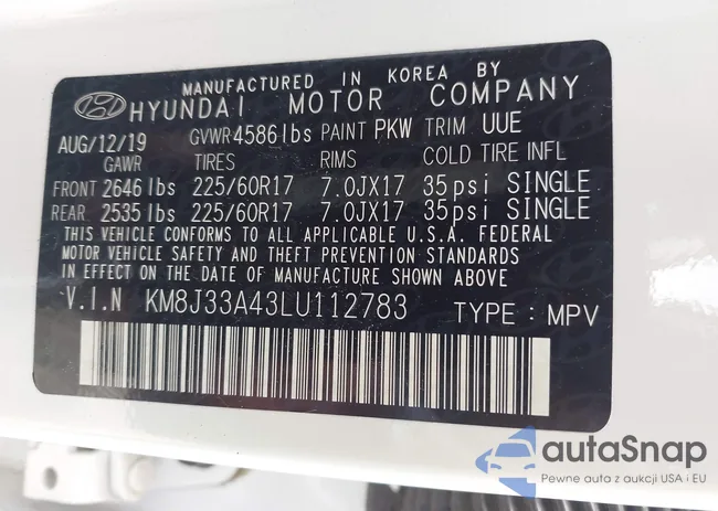 KM8J33A43LU112783: 42492378