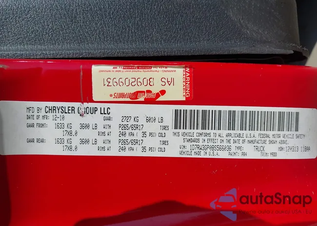 1D7RW3GP0BS566036: 42492400