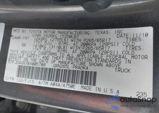 5TFJU4GN7BX005708: 42492424