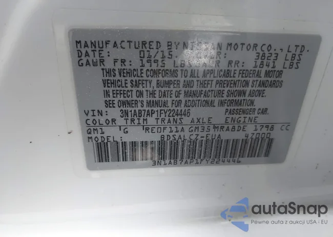 3N1AB7AP1FY224446: 42492425