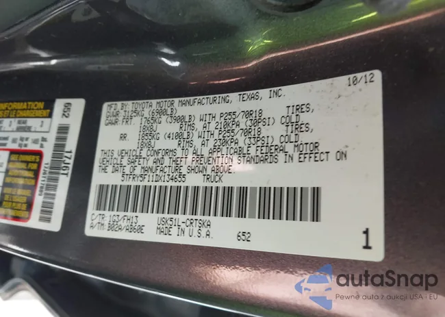 5TFRY5F11DX134655: 42492431