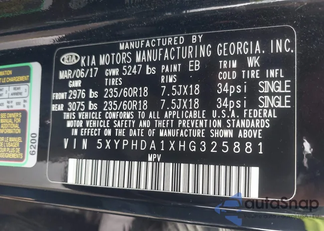 5XYPHDA1XHG325881: 42492441