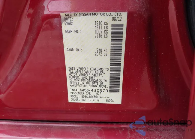 1N4AL3AP5DN430579: 42492492