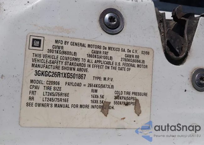 3GKGC26R1XG501867: 42492583