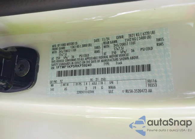 1FTMF1KP5RKF59240: 42492586