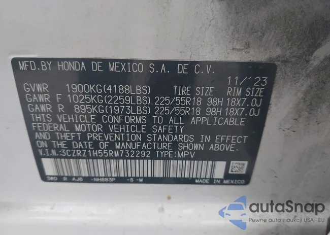 3CZRZ1H55RM732292: 42492587