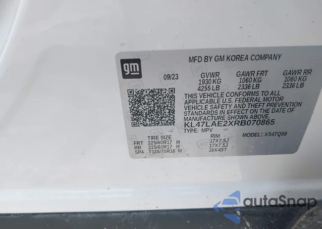 KL47LAE2XRB070865: 42492608