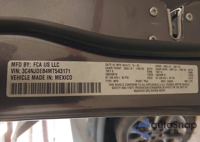 3C4NJDEB4MT543171: 42492649