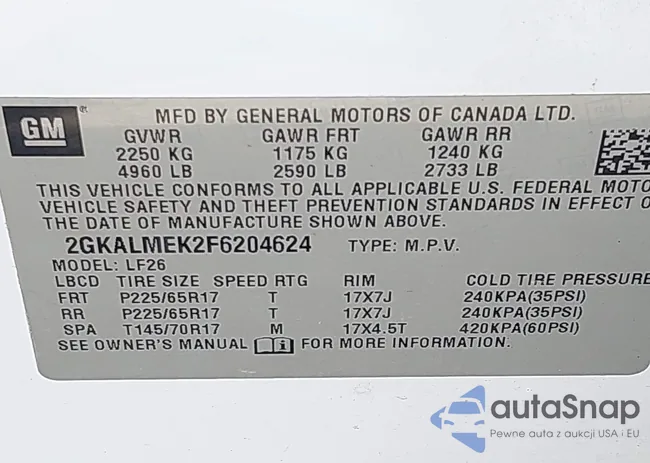 2GKALMEK2F6204624: 42492681