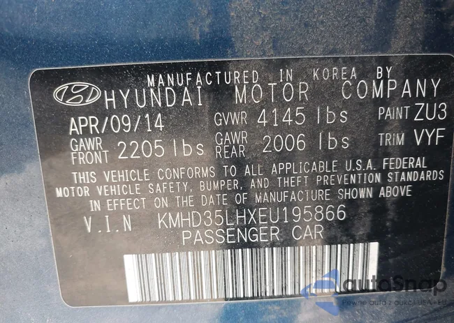 KMHD35LHXEU195866: 42493712