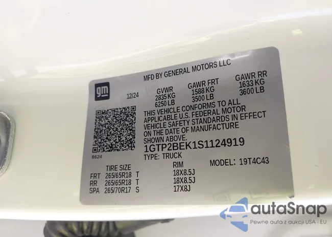 1GTP2BEK1S1124919: 42493756