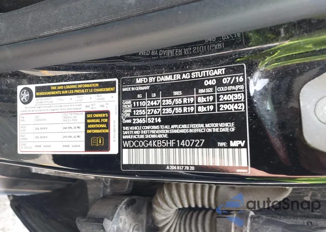 WDC0G4KB5HF140727: 42493759