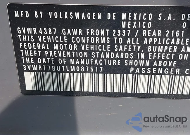 3VW6T7BU7LM087517: 42493767