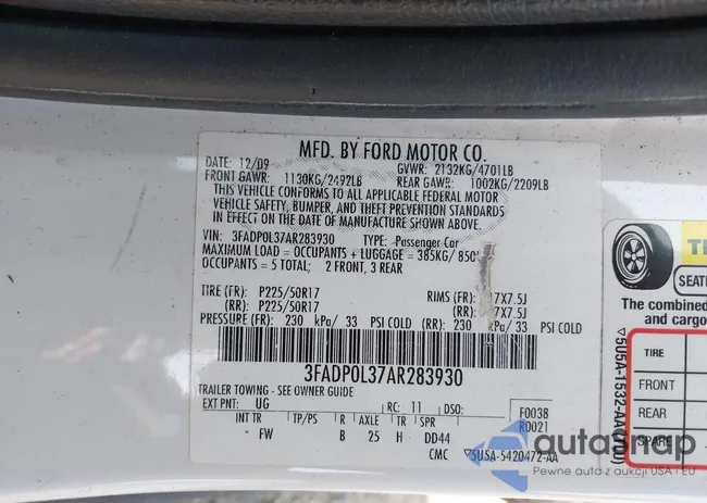 3FADP0L37AR283930: 42494005