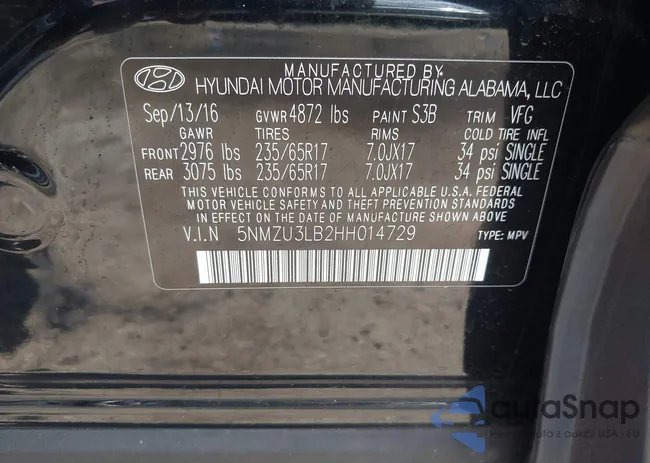 5NMZU3LB2HH014729: 42494253