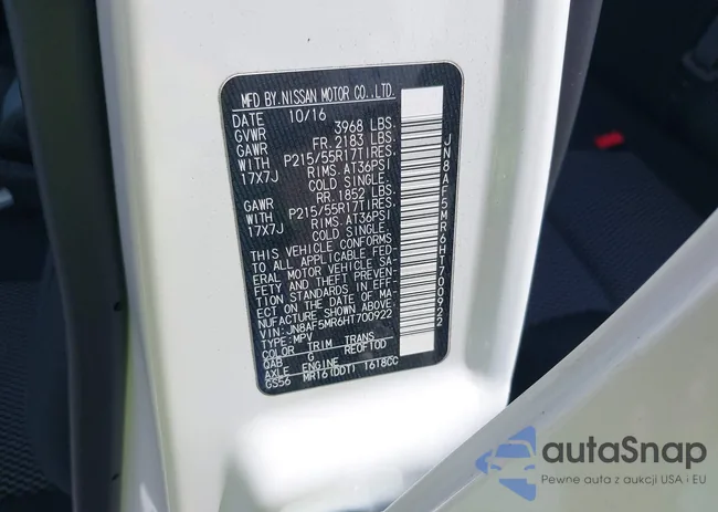 JN8AF5MR6HT700922: 42494261