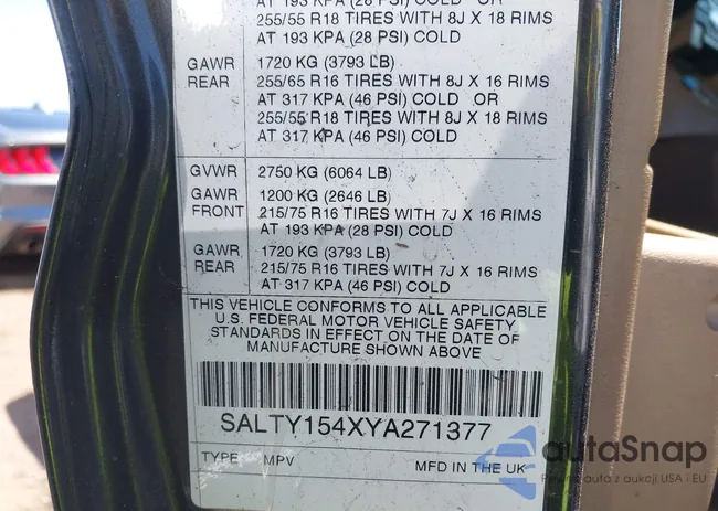 SALTY154XYA271377: 42493291