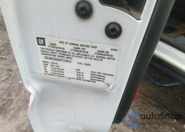 1GCHK23U94F213913: 42493405