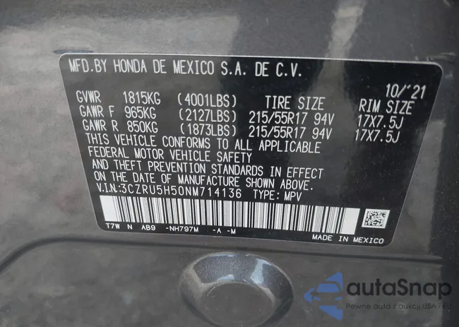 3CZRU5H50NM714136: 42493432