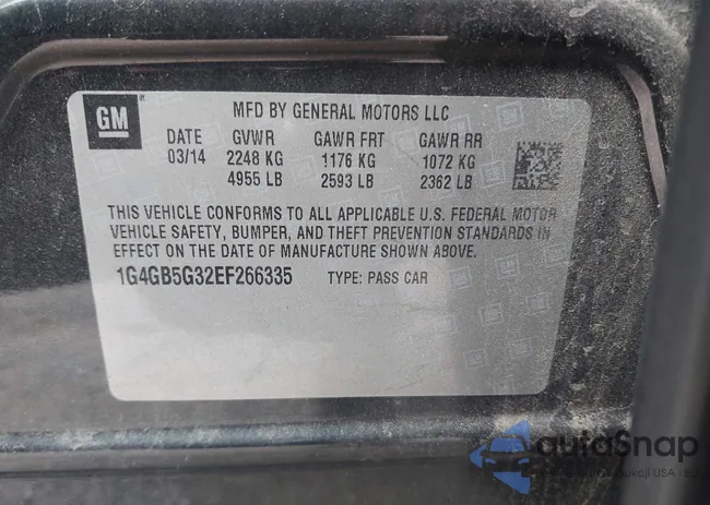 1G4GB5G32EF266335: 42493436