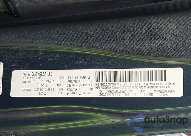 1J4GA39178L588637: 42493509