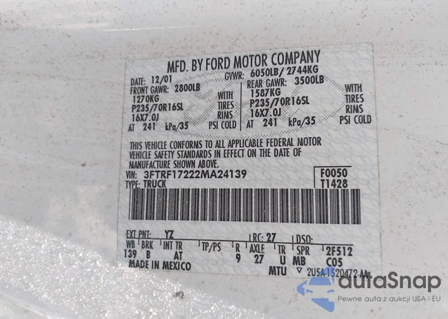 3FTRF17222MA24139: 42493583