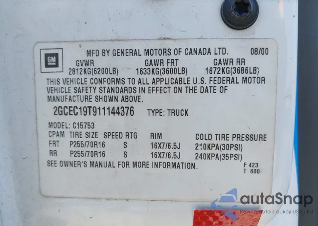 2GCEC19T911144376: 42493629