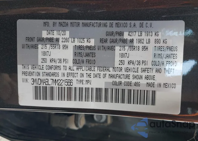 3MVDMABL7MM221566: 42494717