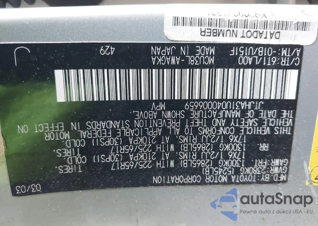 JTJHA31U040006659: 42494783