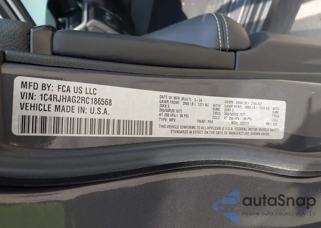 1C4RJHAG2RC186568: 42494906